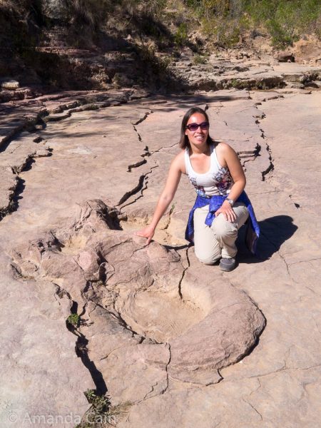 One of the biggest footprints we found in Torotoro.
