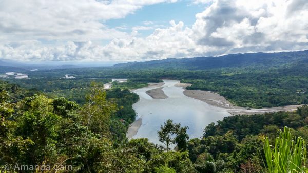 The beginning of our boat journey on the Madre de Dios River.