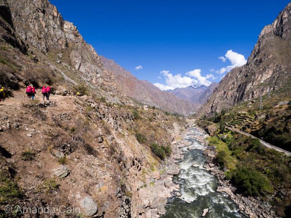 The beginning of the Inca Trail, for the first day we followed this river up into the mountains.