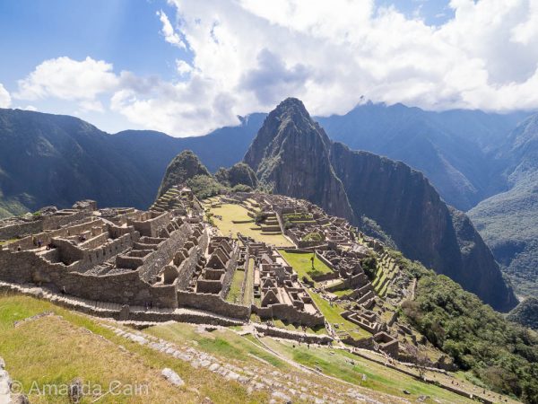The lost city of Machu Picchu.