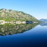 The Bay of Kotor on a perfectly still morning.