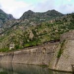The imposing walls protecting the old town of Kotor.