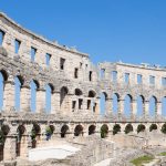 The Ancient Roman amphitheatre in Pula.
