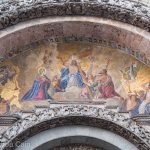 It looks like a painting but it's actually a mosaic of thousands and thousands of tiny tile pieces.