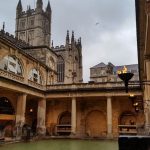 The ancient Roman baths that give the town of Bath its name.