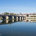 Early morning calm on the Loire River at Blois.
