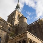 The abbey of Mont Saint-Michel.
