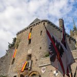 Inside the fortified monastery of Mont Saint-Michel.