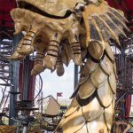 A sea monster in the carousel of Les Machines de l'Ile.