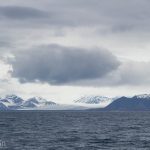 The landscape of Svalbard is full of snow and ice, even in the summer.