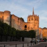 Sunset over Amboise Chateau.