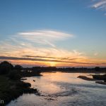 Sunset on the Loire River at Amboise.