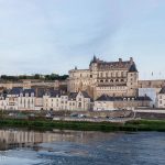 Amboise Chateau and the old town along the banks of the Loire River.