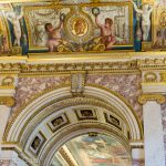 Decorations in an Ancient Rome themed room of the Louvre Museum.