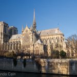 Notre Dame Cathedral on a cold winter day.