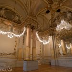 Inside the grand ballroom of the Orsay Museum.
