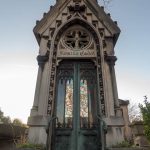 A family tomb in Paris' Pere Lachaise cemetery.