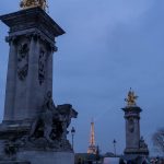 Evening time in Paris.