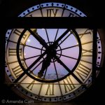 Evening colours over Montmartre in Paris.
