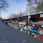 Booksellers lining the banks of the Seine in Paris.