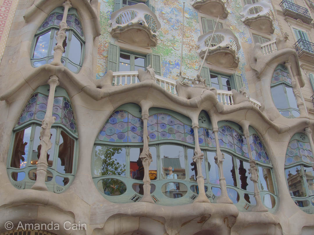 Facade of Casa Batllo.