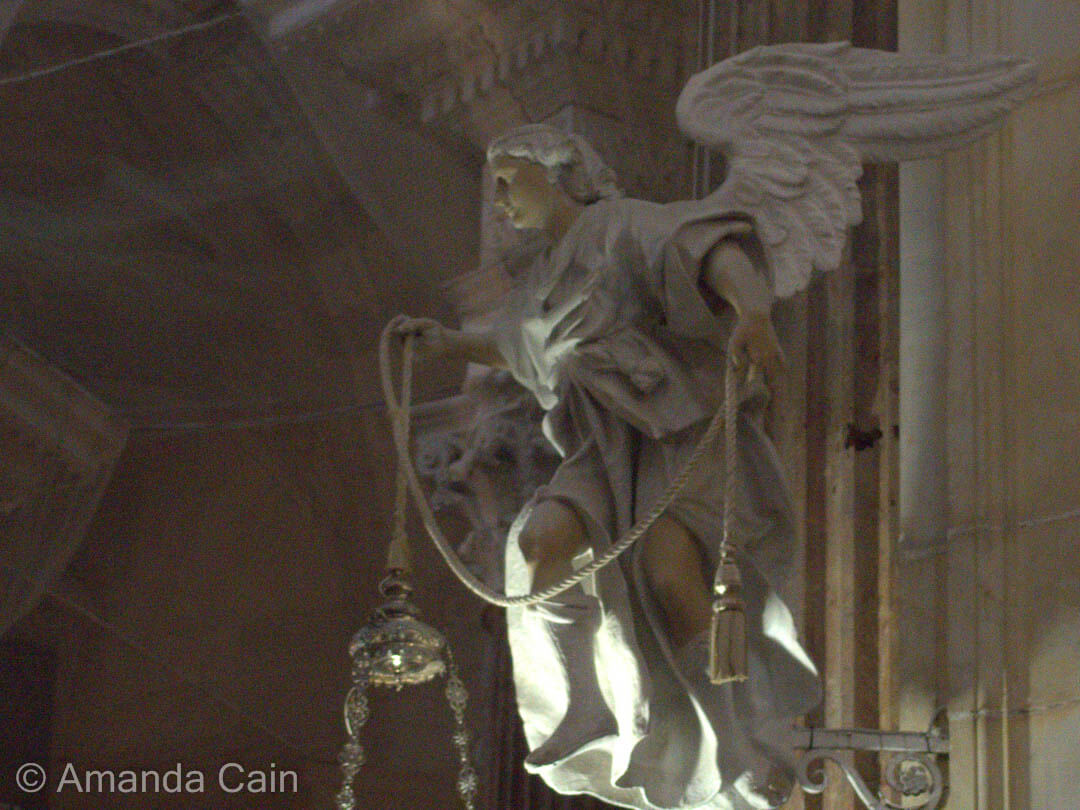 Angel in Cadiz Cathedral.