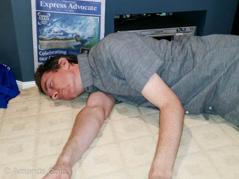 Pedr taking a "nap".