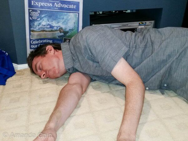 Pedr taking a "nap".