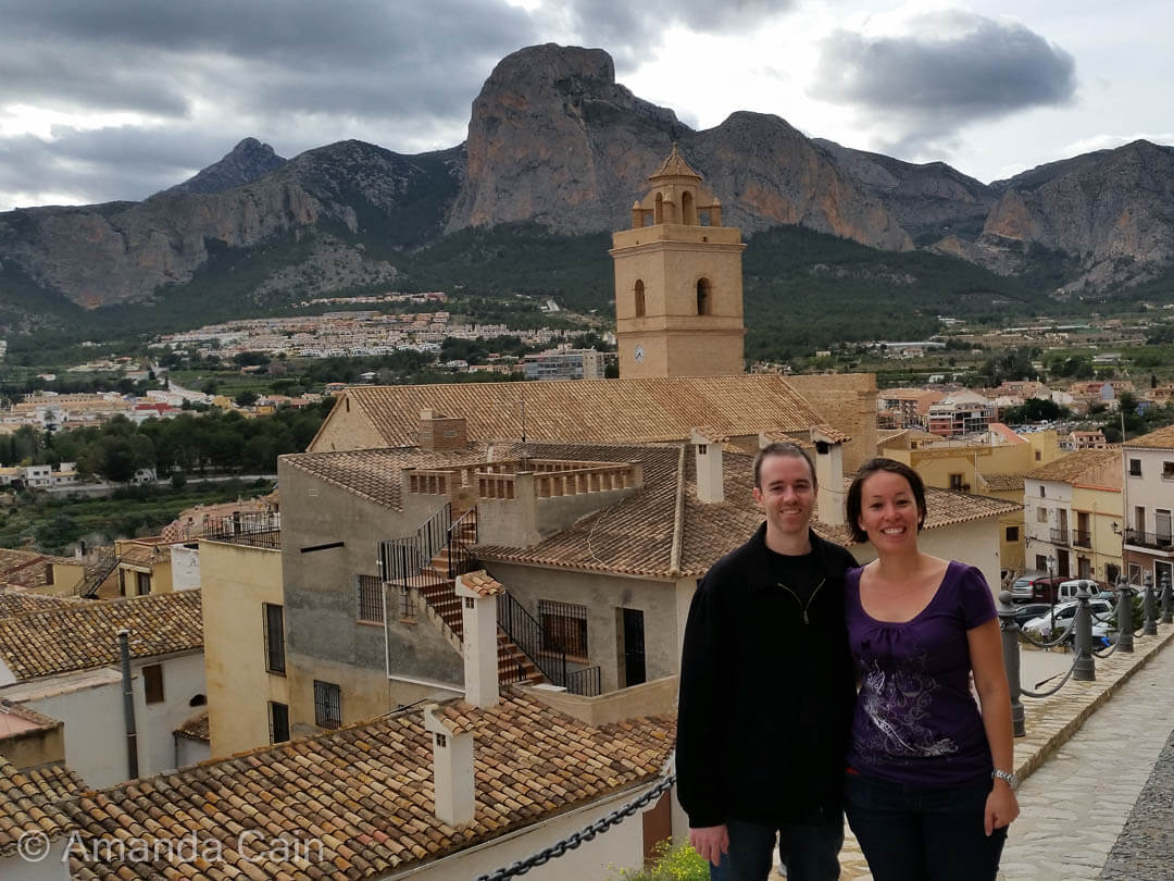The town of Polop in Spain.