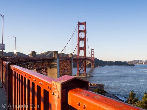 The famous Golden Gate Bridge, we were lucky enough to see it in crystal clear weather without any fog.