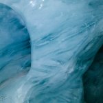 Inside a glacier on top of the Klein Matterhorn in the Swiss Alps.
