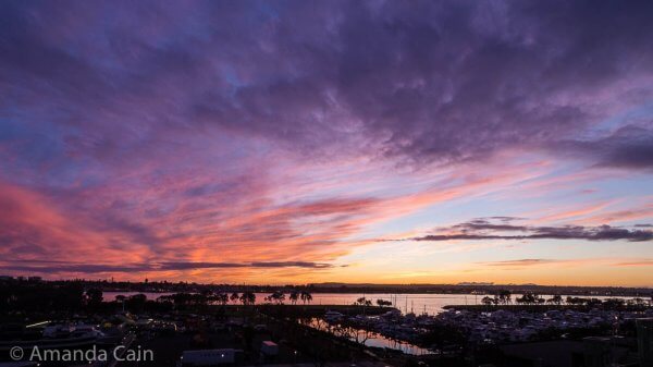 A spectacular San Diego sunset.