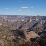 Our first look into the deepest section of Copper Canyon at Posada Barrancas. The canyon is about twice as deep as you can see in this photo.