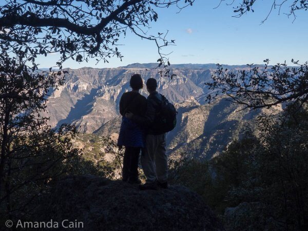 Enjoying the view over Copper Canyon.