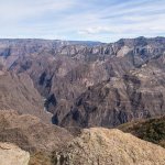The view from the cable car station lookout. You can actually see the Urique River at the bottom of Copper Canyon from here.