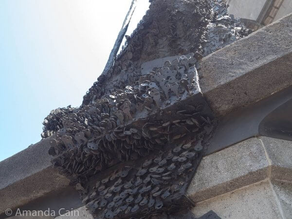 The statue of Pope John Paul II is made from keys donated by the Mexican people to symbolise that they had given the pope the keys to their hearts.