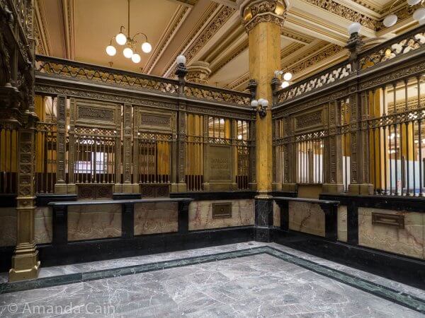The postal palace of Mexico City, which is still in use as a post office today.