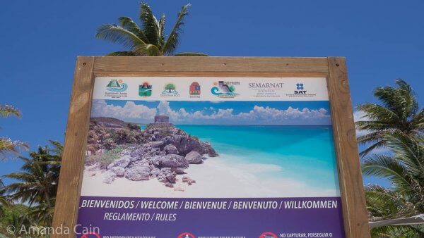 Here's the iconic photo of Tulum that you see in all the advertising.